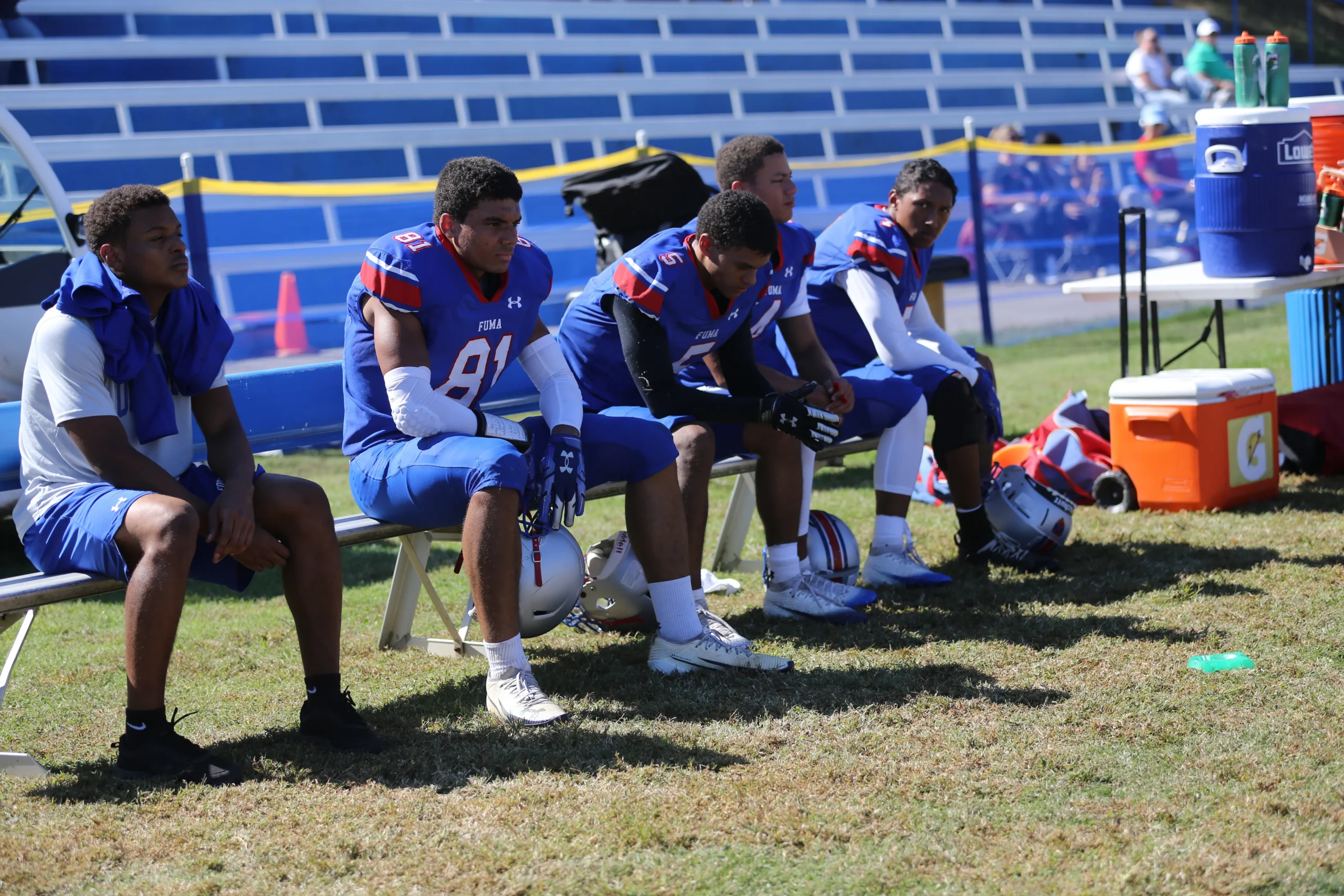 Fork Union Military Academy Postgraduate Football team during a recent game.